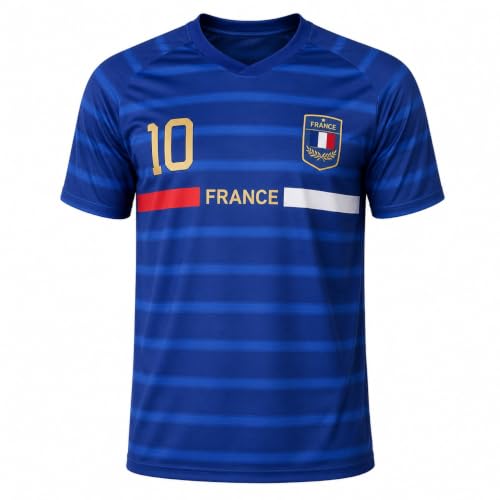 JYC CREATIVE Camiseta de Deporte y Fútbol, Francia, XL