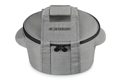 Image of Le Creuset Large Round Tote Bag, Noir | Large Fits 7.25 qt. or 9 qt.Round Dutch Oven