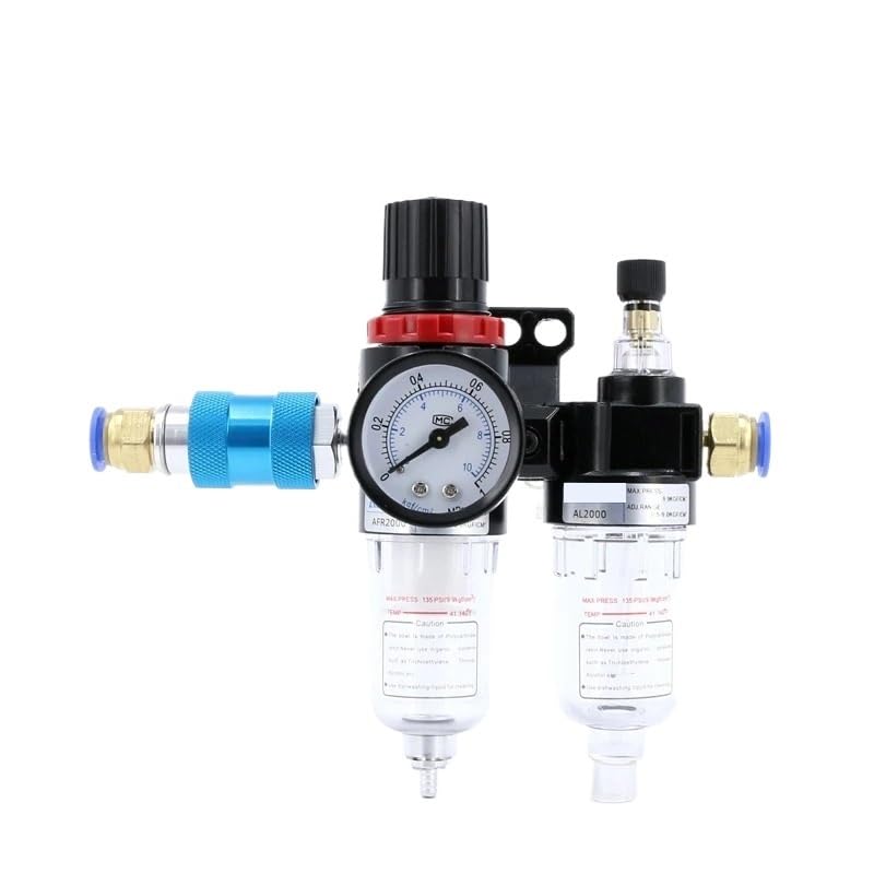 Sprężarka powietrza separator oleju i wody pompa powietrza pneumatyczny filtr powietrza dwuczęściowy reduktor ciśnienia AFR2000 (M-S-8mm, AFC2000)
