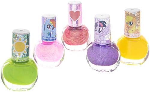 My Little Pony - Townley Girl Non-Toxic Water Based Peel-Off Nail Polish Set with Glittery and Opaque Colors for Girls Kids Teens Tweens Ages 3+, Perfect for Parties, Sleepovers and Makeovers, 18 Pcs