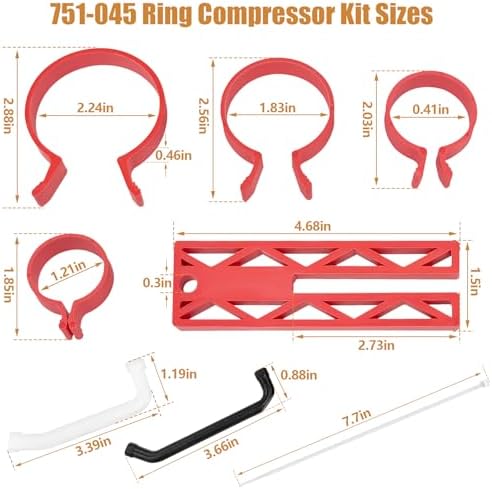 751-045 Small Engine Piston Ring Compressor for Chainsaw Tool 502507001 - 1