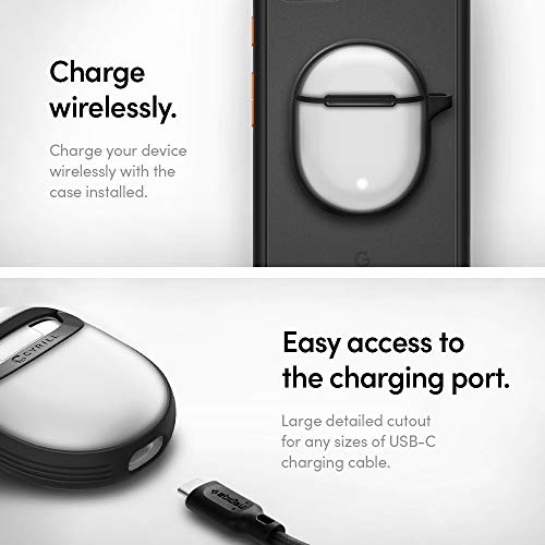 Image of Spigen Cyrill Color Brick for Pixel Buds 2, Pixel Buds A Case Cover - Matte Black
