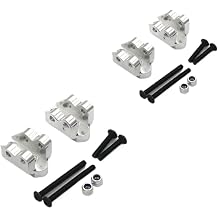 Tie Rod Fixed Seat for Yikong YK4082 YK4083 V3 1/8 RC Remote Control Climbing BikeSilver