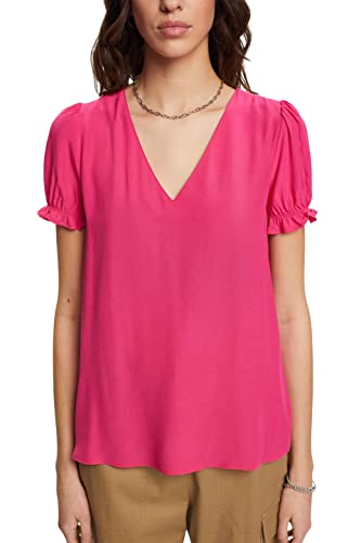 ESPRIT Damen 992CC1F301 Bluse, 661/PINK Fuchsia 2, XL