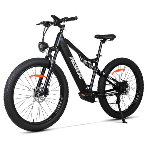 PASELEC Electric Bike for Adults, 1300W Peak Motor E-bike, 27.5"x3.0"