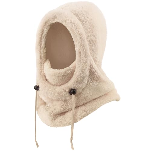 DRESHOW Cagoule Polaire Femme Homme Cagoule Balaclava Thermique d’Hiver Unisexe Thermique Respirant Multifonction Masque de Ski Coupe-vent Couvre-visage pour Temps Froid