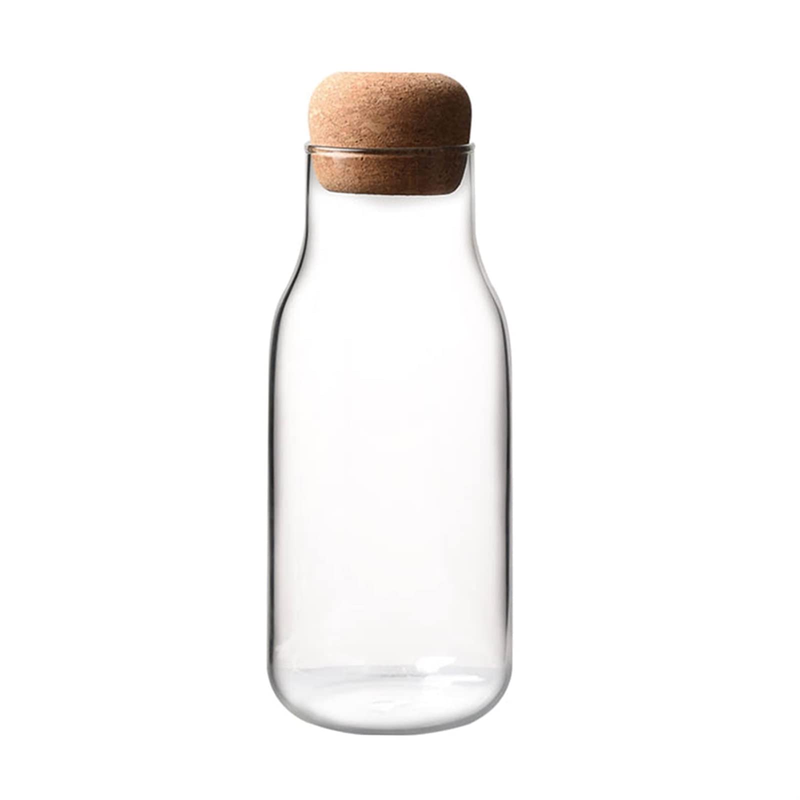 JINGYAN Storage Jars Storage Bottle Spices Sugar Tea Coffee Cork Stopper Glass Jar Can Featuring Exquisite Hand-blown Process, It Is