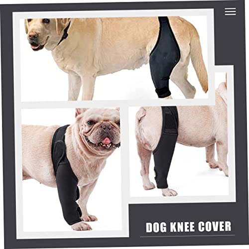 Image of balacoo Dog Knee Brace Adjustable Neoprene Leg Sleeve with Breathable Mesh Wide Strap Support for Foreleg or Hindleg for Injury Recovery Circulation Puppies and Senior Dogs
