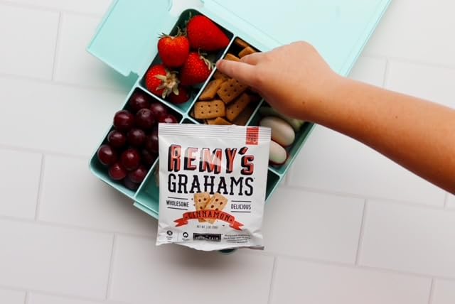 Miniatura 6 de Safe + Fair Remy's Cinnamon Grahams 24 unidades  Snacks saludables saludables  Golosinas integrales de tamaño bocado  Bolsas de una sola porción