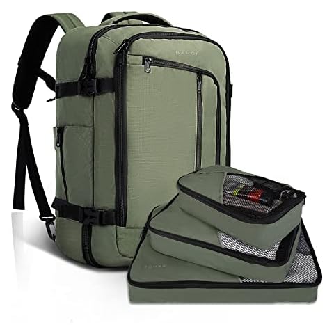 BanGe Travel Overnight Backpack,40-Liter FAA Flight Approved Weekender Bag Carry on Backpack Cover