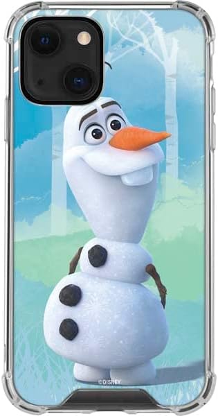 Skinit Clear Phone Case Compatible with iPhone 14 - Officially Licensed Disney Frozen II Olaf Design