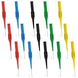 15 Pcs Back Probe Kit, 0.7 mm Insulation Piercing Needles, Non-Destructive Multimeter Probes, Back Probe Pins for Automotive Sensors and Banana Socket Testers