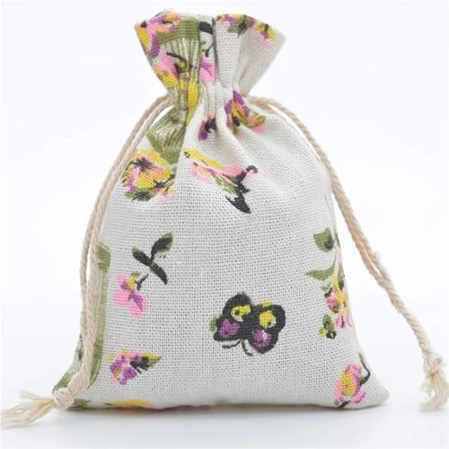 Bolsa de algodón con cordón reutilizable en pack de 10 unidades 3