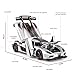 FLYKIRIN Toy Cars 1/32 Scale Koenigsegg One Diecast Cars,Car Models with Light Sound and Pull Back,Car Toys Birthday Gifts for Boys and Boyfriends (Silvery)