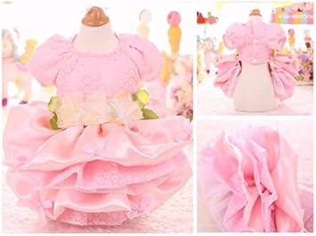 Amazon Petstyle Fafa 0223 5犬服ペット服夏服ドッグウェアかわいい ふわふわかわいいワンピース ピンクxl Petstyle Fafa ドレス ワンピース 通販