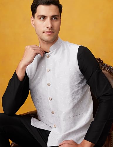 Image of Symbol Premium Men's Festive Nehru Jacket Kurta Pyjama Set (3pcs)