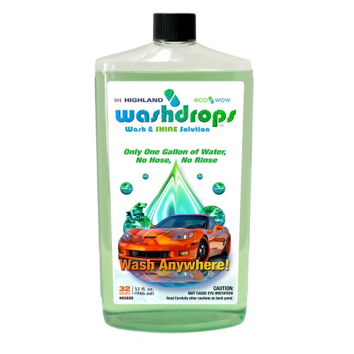 Highland 8568000 Washdrops Wash and Shine Solution - 32 oz.
