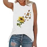 Toits du Cou T-Shirt Ronde Occasionnel T-Shirt Femme Tee-Shirt sans Sommeil Haut Chemisier imprimé Tank Tee-Shirt Femme