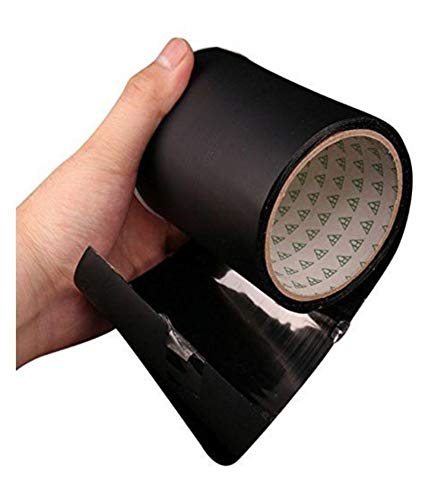 Sakrai™ Waterproof Tape Flex Rubberized Seal Sealant Repair Tape to Stop Leakage of Kitchen Sink, Toilet Tub, Water Tank, Pipe Instantly, 4 inches x 5 feet, Black (B08VH87BGD) Amazon Price History, Amazon Price Tracker