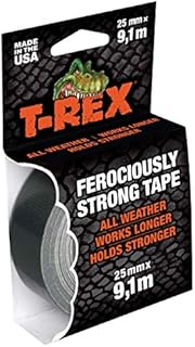 T-Rex Taśma 821-25  bardzo mocna taśma pancerna  wodoszczelna taśma naprawcza do użytku wewnątrz i na zewnątrz  taśma klejąca do naprawy i mocowania  25 mm x 9,10 m