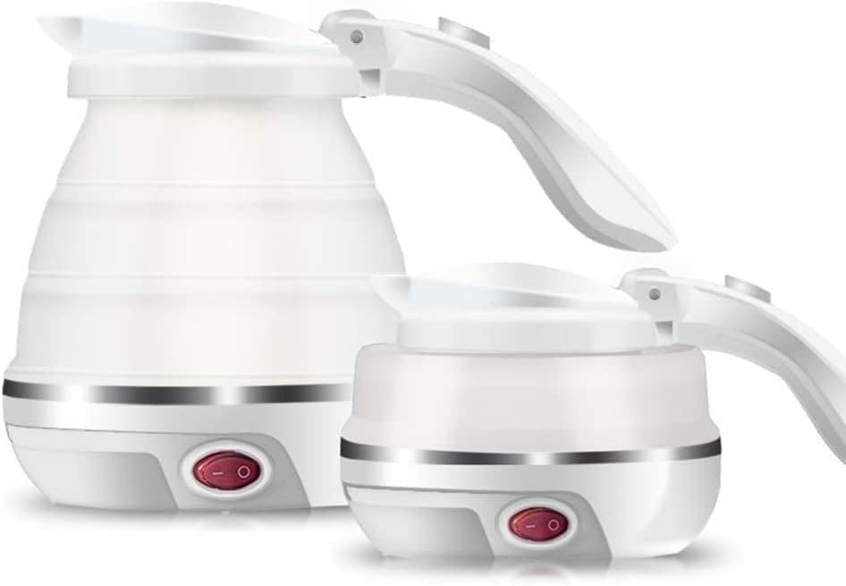 hervidor eléctrico, Hervidor portátil plegable de silicona grado alimenticio, 500 ml