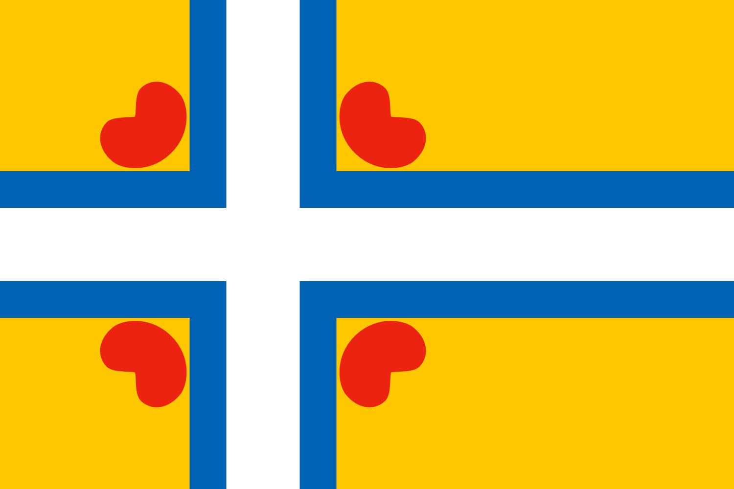 Drapeau All Frisian scandinave pour pavoiser votre jardin