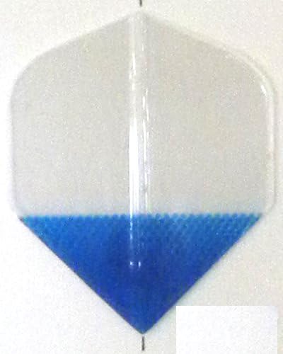 25 Sets #3567 AmeriThon Blue/Clear Tinted Nose Dart Flights