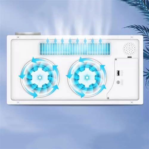 Hotte d'extraction salle de bains avec chauffage ventilation intégrée
