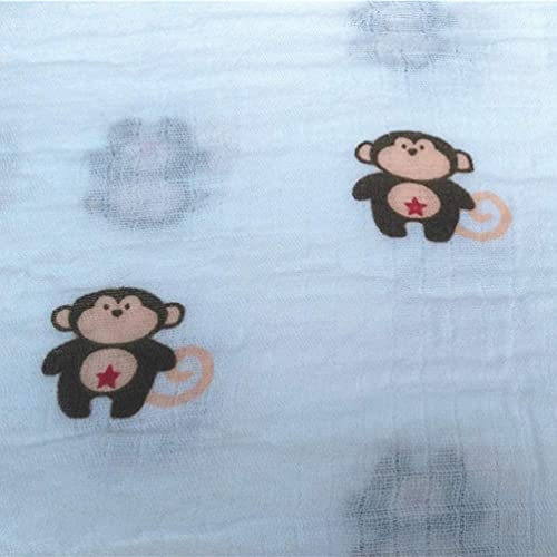 Muslin Swaddle Blanket Baby Receiving Blanket Wrap Swaddle Blanket Wrapping - Brown Monkey #TOP1