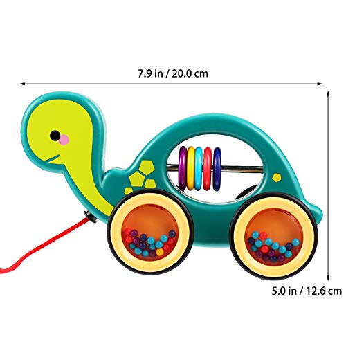 Toyvian Brinquedo de Caminhada Em Forma de Tartaruga de Madeira para Iniciantes Ajuda Nas Habilidade