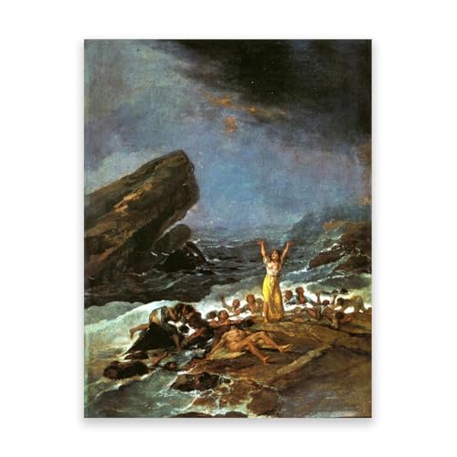 Tableaux célèbres Francisco Goya Le naufrage pour habiller un grand mur vide de salon