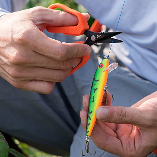 Kastking Cutthroat 7.5- Inch Fishing Pliers And 5-Inch Braid Scissors, Saltwater Resistant Fishing Gear, Fishing Pliers Line Cutter, Hook Remover, Fishing Tools Set, Fishing Gifts For Men #TOP7