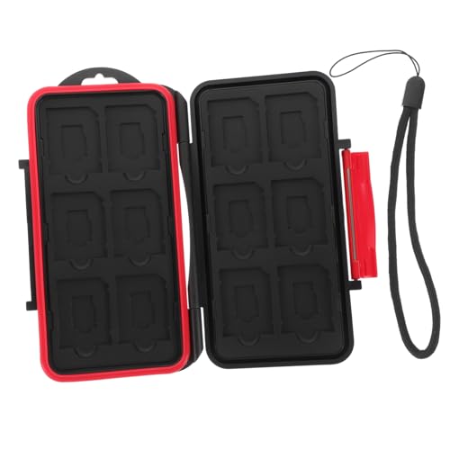 GAROZATION Memory Card Case Storage Box for and Cards Shockproof Organizer Material for Travel Go Use