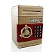 Safe Coin Bank For Kids - Authentic ATM Money Saver Keeps Cash, Toys, and Jewelry Inside Safe Inside - Auto Insert Bills and Electronic Password - Cool Piggy Bank Makes A Great Birthday Gift