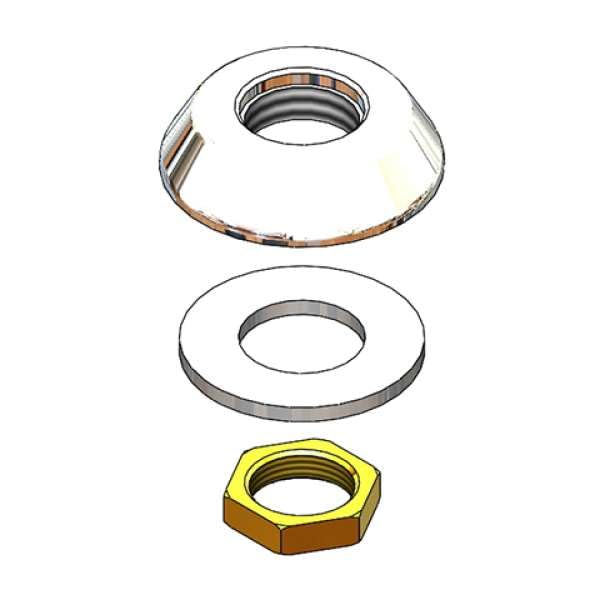 T&S Brass 016783-40 Adjustable Deck Flange Assembly