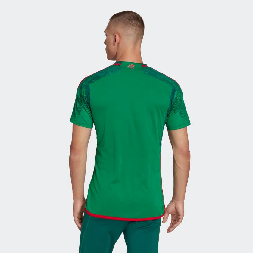 Vista 4 de adidas Camiseta de fútbol mexicano para hombre, Verde