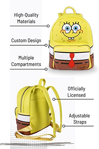 SpongeBob SquarePants Sponge Bob Square Pants Cosplay Mini 10" Backpack Women's Fashion Back Pack Bag4