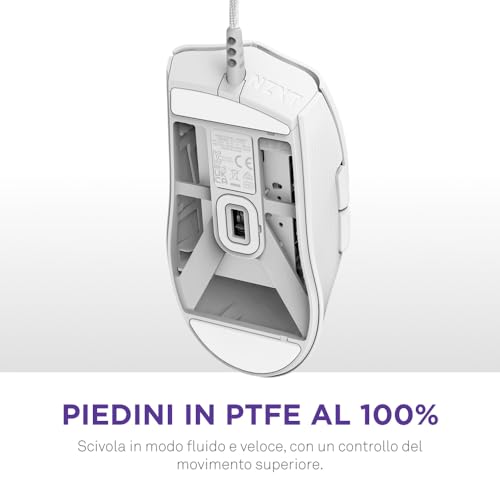 Lift 2 Ergo | Mouse gaming con cavo leggero ed ergonomico | Design leggero 61 g | Polling rate 8K | Switch ottici | Sensore ottico 26K DPI | Piedini 100% PTFE | Bianco - Mouse gaming - Immagine 6