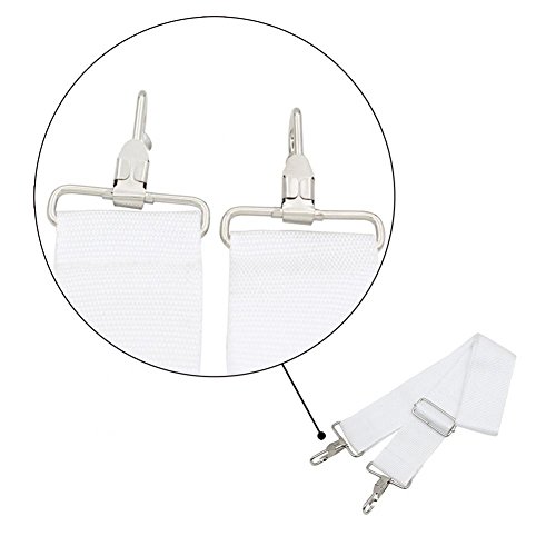 Snare Drum Straps Adjustable Nylon Military Drum Shoulder Sling Belt Musical Instrument Accessory White snare drum strap