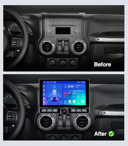 AINAVITO CarPlay Radio for Jeep Wrangler JK 07-18 Dodge Ram 09-12 - image 3