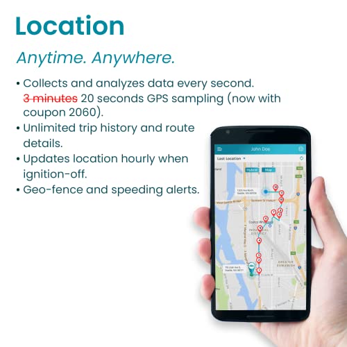 Vyncs - Gps Tracker For Vehicles, [No Monthly Fee], 4G Lte, Vehicle Location, Trip History, Driving Alerts, Geofence, Fuel Economy, Obd Fault Codes, Usa-Developed, Family Or Fleets #TOP2