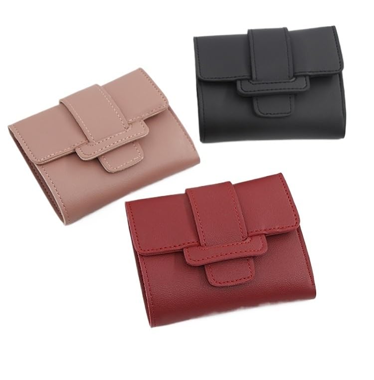 Id Holding Bag Money Clip Three Fold Short Bag Women's Purse Short Three Fold With Change(D)3