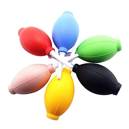 SECFOU 6個空気圧縮式エアブロワー ダストクリーニングツール 手動ポンプ型 エアダスター レンズ センサー清掃用 圧力可能 携帯便利 耐久性設計