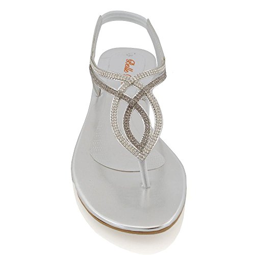 Essex Glam Sandalo Donna T-Bar con Cinturino