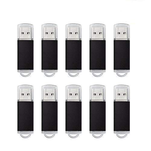 Flash Drive, wellsenn USB Flash Drive 4 GB X 10 Bulk Memory Stick Jump Drive External Drives USB Stick USB Storage Portable Thumb Drive Pen Drive Pack 10 (4GB10PACK)