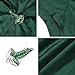 Joukavor Hobbit Cloak with Leaf Brooch Frodo Baggins Cape Aragorn Costume (Green, X-Large)