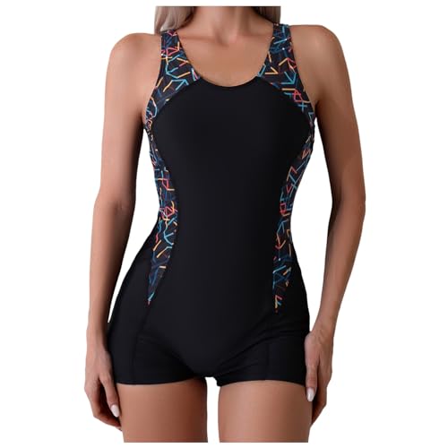 Genérico Traje de baño para Mujer,Bañador Una Pieza Color Sólido Casual Tallas Grandes con Relleno Bañador Natación Control Barriga Veraneo Ruching Surf Beachwear