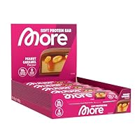 MORE NUTRITION – MORE Protein Bar, 10er Box, 10 x 50 g, Peanut Caramel