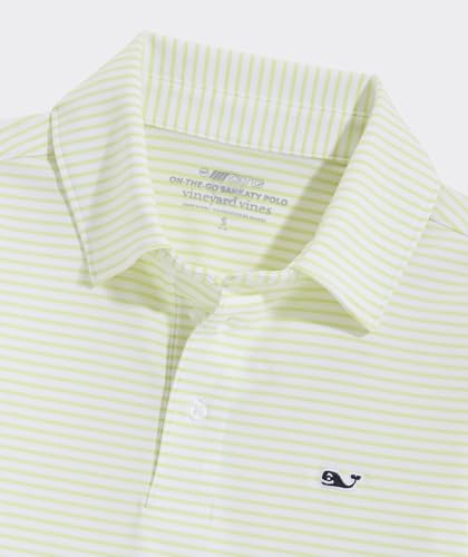 Image of Vineyard Vines Kids Bradley Stripe Sankaty Polo (Toddler /Little Kids /Big Kids)