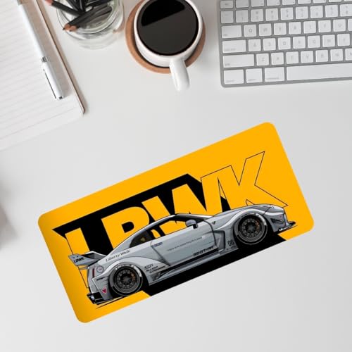 Image of Moto Edition Desk Mat 23x11 Inch - Racing-Themed Keyboard & Mouse Pad for Office, Home & Gaming | Non-Slip Rubber Base, Waterproof Surface, Supercar & Bike Inspired Table Mat (Urban Racer)